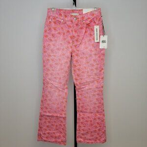 Urban Outfitters BDG High Waist Floral Jeans Size 25 NWT